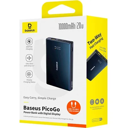 Photo of Повербанк Baseus PicoGo 10000mAh 20W PD/QC 3.0 Black