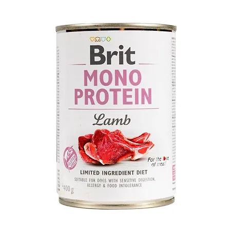 Photo of Корм вологий Brit Mono Protein Lamb для собак з ягнятиною 400 г