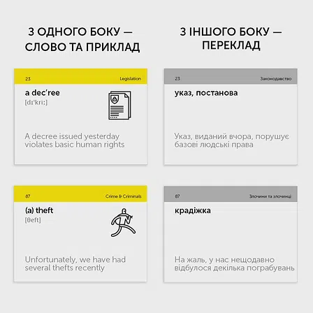 Photo of Картки англійських слів English Student Legal English - 105 карток