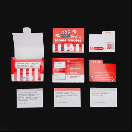 Photo of Картки англійських слів English Student - Movie Quotes 105 карток