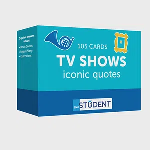 Картки англійських слів English Student - TV Shows. Iconic Quotes 105 карток