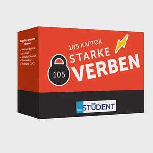 Картки німецьких слів English Student - Starke Verben 105 карток
