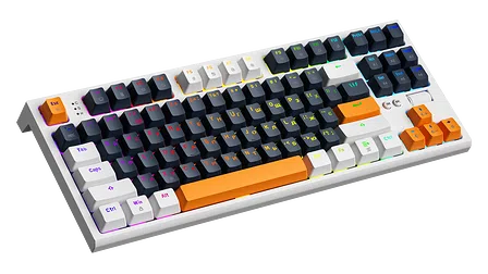 Photo of Клавіатура механічна дротова GamePro MK180W Hot-Swap Red Swich RGB White