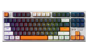 Клавіатура механічна дротова GamePro MK180W Hot-Swap Red Swich RGB White