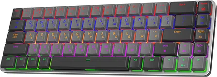 Photo of Клавіатура механічна бездротова GamePro MK122R Red Swich Low Profile Wireless Dark Gray