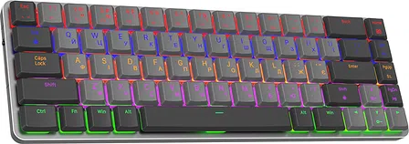 Photo of Клавіатура механічна бездротова GamePro MK122R Red Swich Low Profile Wireless Dark Gray