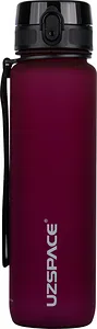 Пляшка для води UZSPACE Frosted 1000 мл Бордова