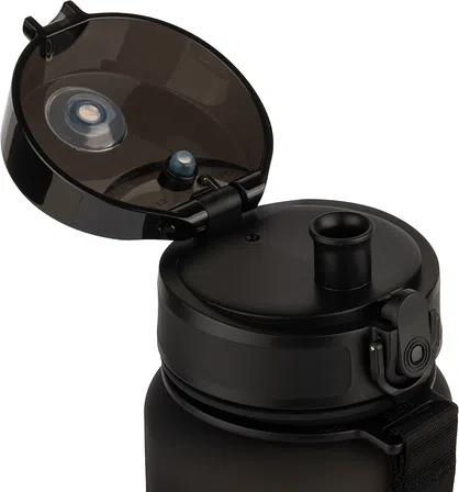 Photo of Пляшка для води UZSPACE Frosted 1000 мл Чорна