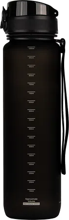 Photo of Пляшка для води UZSPACE Frosted 1000 мл Чорна