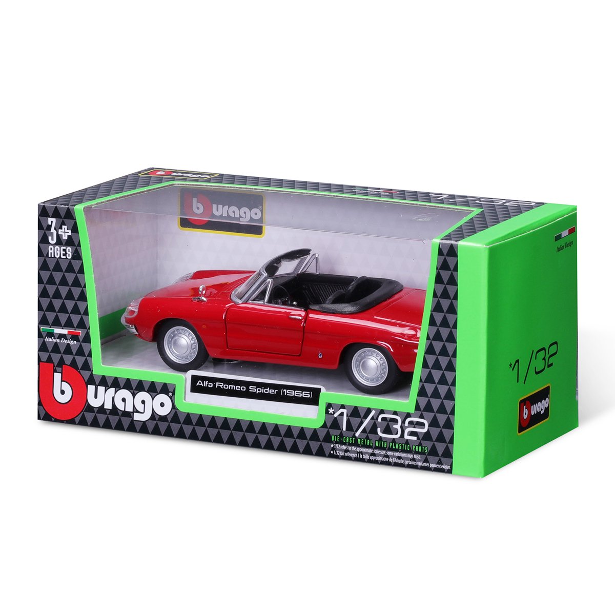 Photo of Автомодель Bburago Alfa Romeo Spider 1966 (1:32)