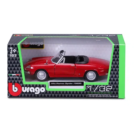 Photo of Автомодель Bburago Alfa Romeo Spider 1966 (1:32)