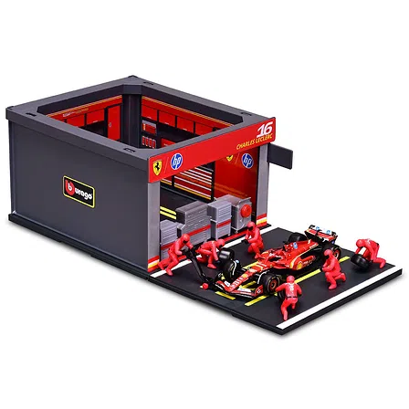 Photo of Ігровий набір Bburago Pit Pass Ferrari SF-24 (1:43)