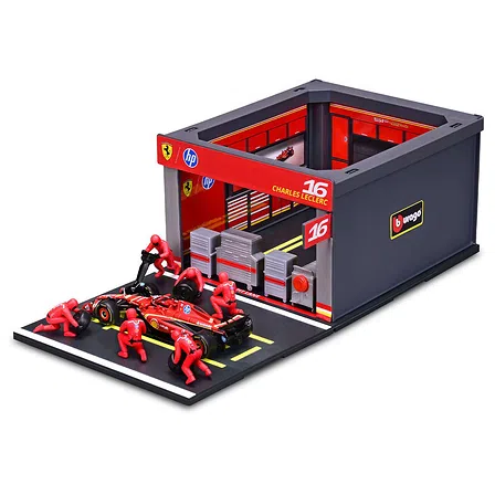 Photo of Ігровий набір Bburago Pit Pass Ferrari SF-24 (1:43)