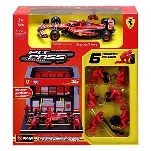 Ігровий набір Bburago Pit Pass Ferrari SF-24 (1:43)