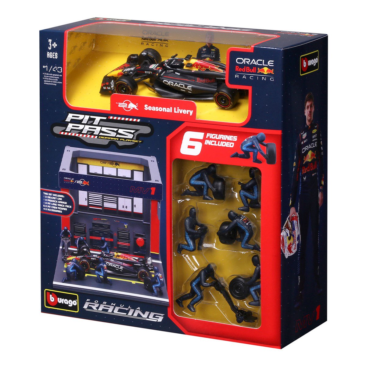 Photo of Ігровий набір Bburago Pit Pass Oracle Red Bull Racing RB20 (1:43)