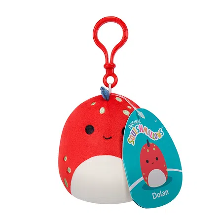 Photo of Мʼяка іграшка на кліпсі Squishmallows Діно Долан 9 см