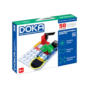 Конструктор електронний DOKA Альтернативна енергія (50 схем)