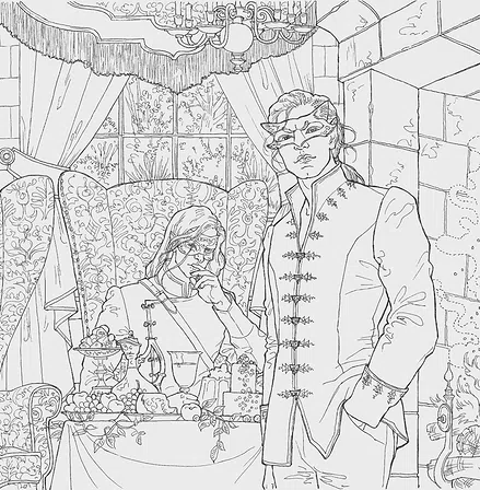 Photo of Двір шипів і троянд. Розмальовка