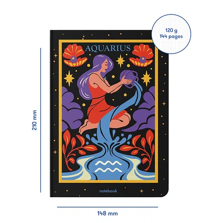 Photo of Блокнот Orner Знак зодіаку Водолій (orner-1971)