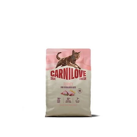 Photo of Корм сухий Carnilove True Fresh Turkey Sterilised для стерилізованих котів індичка 2 кг