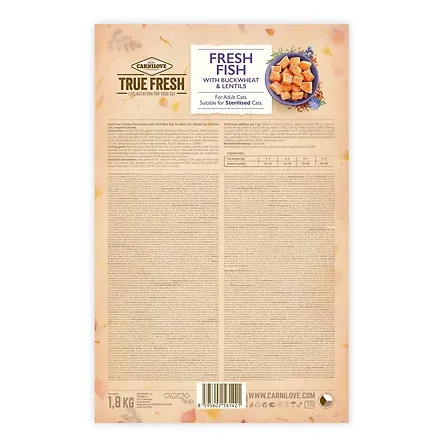 Photo of Корм сухий Carnilove True Fresh Cat Fresh Fish для дорослих котів з рибою 1,8 кг