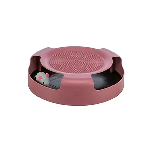Іграшка Trixie Catch The Mouse для котів Трек ігровий з плюшевою мишкою пластик 25х6 см