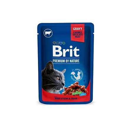 Photo of Корм вологий Brit Premium Cat Family Plate pouches набір паучів сімейна тарілка для котів асорті 4 смаки 100 г х 12 шт.