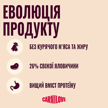 Photo of Корм сухий Carnilove Active Beef & Venison Sterilised для стерилізованих котів яловичина та оленина 2 кг
