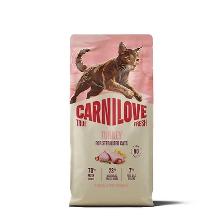 Photo of Корм сухий Carnilove True Fresh Turkey Sterilised для стерилізованих котів індичка 6 кг