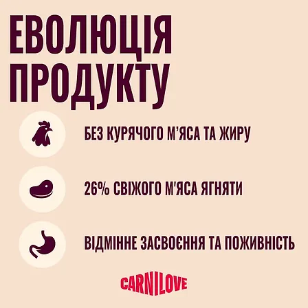 Photo of Корм сухий Carnilove Active Lamb & Wild Boar Sterilised для стерилізованих котів ягня і дикий кабан 400 г