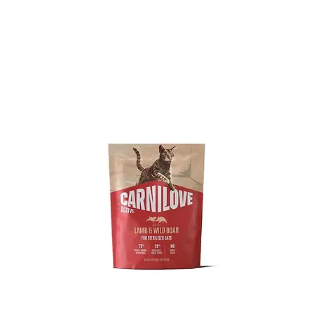 Photo of Корм сухий Carnilove Active Lamb & Wild Boar Sterilised для стерилізованих котів ягня і дикий кабан 400 г