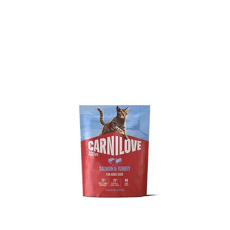 Photo of Корм сухий Carnilove Active Salmon & Turkey для котів лосось та індичка 400 г