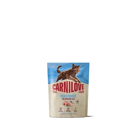 Photo of Корм сухий Carnilove True Fresh Fish & Turkey Sterilised для стерилізованих котів риба та індичка 400 г