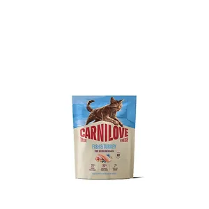 Корм сухий Carnilove True Fresh Fish & Turkey Sterilised для стерилізованих котів риба та індичка 400 г