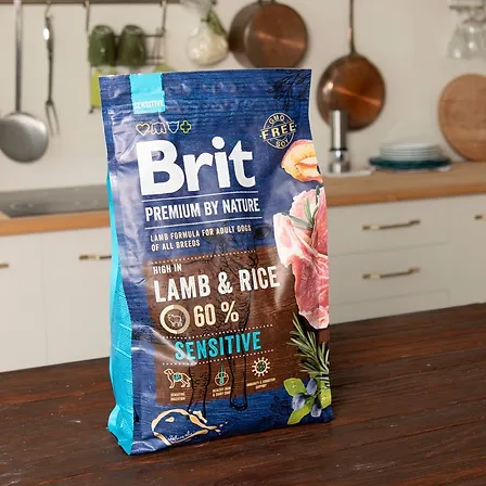 Photo of Корм сухий Brit Premium Dog Sensitive Lamb для собак усіх порід з чутливим травленням з ягнятиною 3 кг
